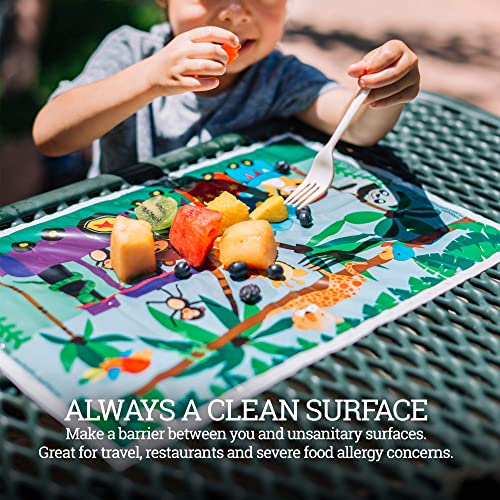 HomeWorthy Disposable Placemats for Baby Cute Animal Toddler Placemat