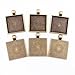 Dcatcher 24 PCS Bezel Pendant Trays Square Cabochon Settings Trays Pendant Blanks, Bronze