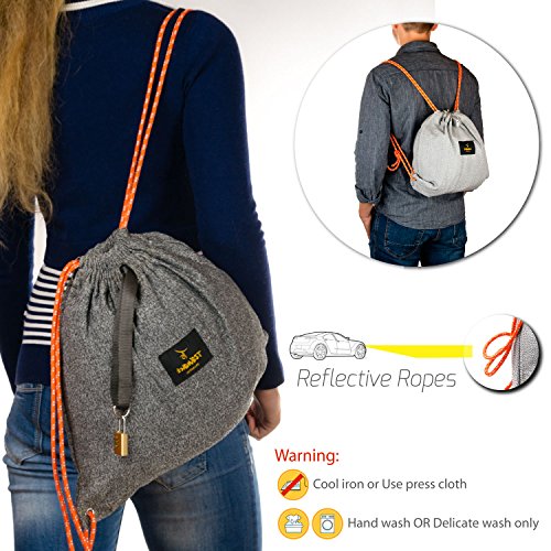 anti theft drawstring backpack