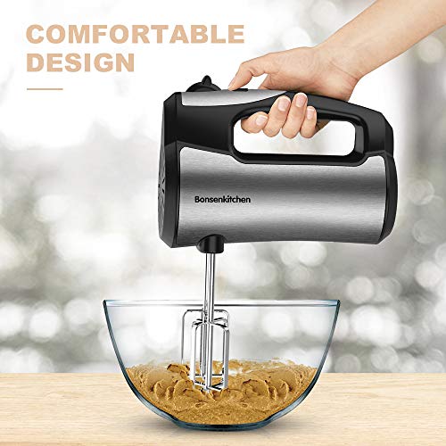 Hand Mixer 5Speed,300W Ultra Power Kitchen Electric Handheld Mixer