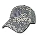 American Flag Embroidered Washed Cotton Baseball Cap - ACU Camo