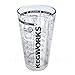 KegWorks Glass Cocktail Shaker with Recipes Mixing Glass, 12 oz, Clear