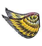 Fanciful Fabric Bird Wings 43'', in Yellow