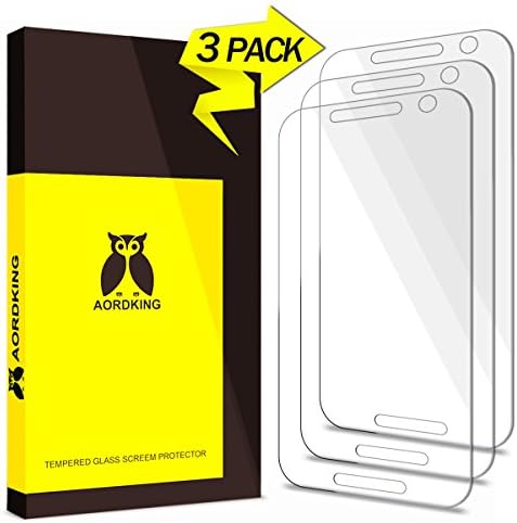 Moto G(3rd gen) Screen Protector,Aordking 3 Pack Tempered Glass Screen Protector for Motorola Moto G(3rd gen) 0.26mm HD Ultra Clear