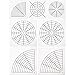 Gejoy 7 Pieces of Mandala Stencil for Painting Large Reusable Stencils Template Set Dotting Tool for Painting on Wood Floor Wall Tile (16, 12, 8 Segment) (S, M, L)