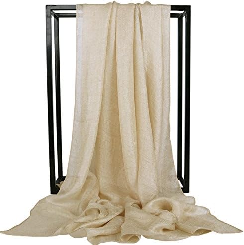 Faskelin Soft Lightweight Sheer Scarf - Long and Large Solid Color Scarfs for Women and Girls