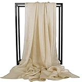 Sangbo Women's Long and Large Soft Light Solid Color Scarf