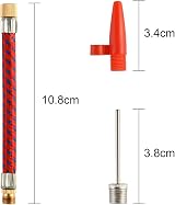 FEPITO 10 Pcs Ball Pump Needles with Flexible Hose & Nozzle Adapter Kit view 2