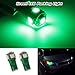 PartsSquare 2 Pcs Green 5-5050-SMD Led Parking Lights Lamps For 168 2825 194 T10 2014 Nissan