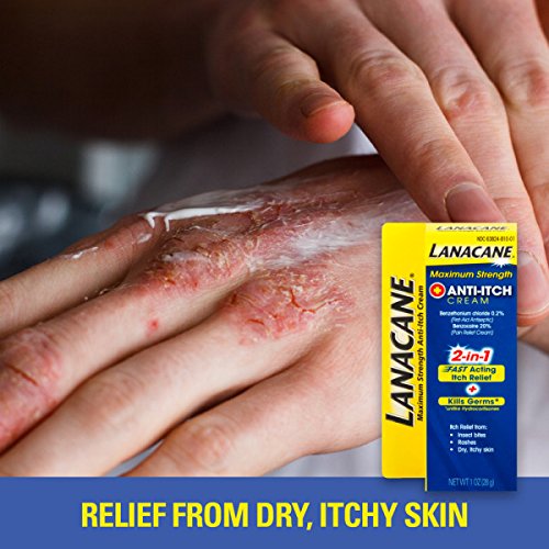 Lanacane Maximum Strength Anti-itch Cream, 1 oz., 2in1 Fast Acting Itch Relief and Kills Germs - Thumbnail 3