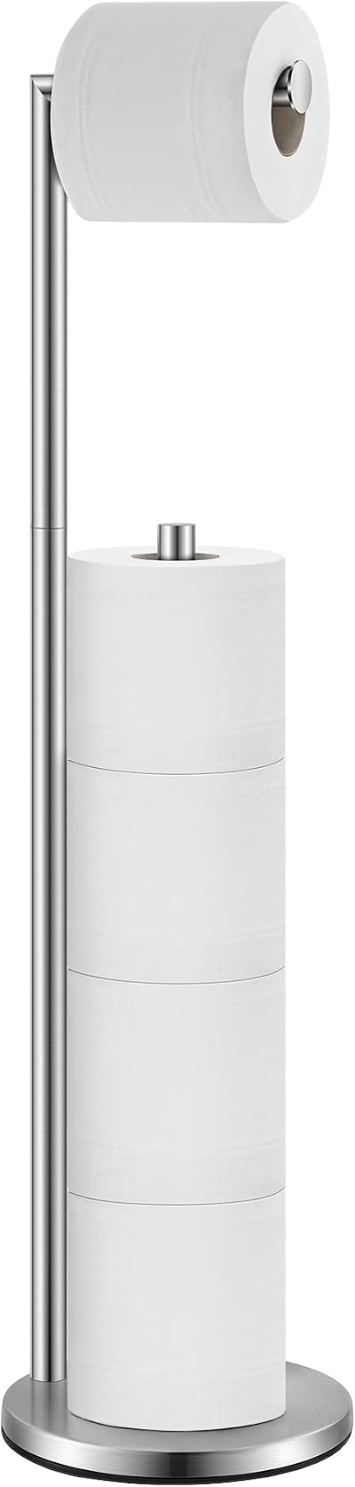 HEETA Free Standing Toilet Roll Holder Stainless Steel 5 Rolls Base