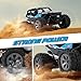 Remote Control Car, RC Cars for All Terrain Remote Control High-Speed Offroad 2.4Ghz 2WD Remote Control Monster Truck, Best Gift for Kids and Adults