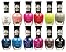 Mighty Gadget Kleancolor Matte Nail Lacquer Complete Matte Opaque Set of 12 - MG Kleancolor Collection 2013 Matte A