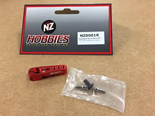NZ HOBBIES NZ0001R Aluminum Servo Horn 25T (Red) Axial, Futaba & Savox Servos Fit for EXO Terra Buggy / AX10 / SCX10 / Wraith