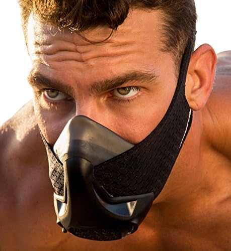MIGHTYBO Training Mask (MEDIUM) Elevation Simulation Mask Fitness Conditioning Running Mask Breathing Exercise Mask Oxygen and CO2 Air Flow Regulation 16 Intensity Levels Endurance Cardio Workout Gear