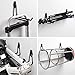 5pcs Heavy Duty Wall Hooks for Garage Storage System Kitchen Organizer, Clip Hook Tool Hanger Holder for Hanging Ladder Weed Eater Shovel Hose