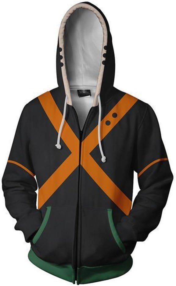 Anime Hoodie 3D Printed Jacket Boku No Hero Academia Sweatshirt Cosplay Costume