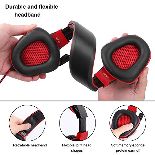 image for Anivia AH28 All-Platform Stereo Headphones Gaming Headset with Mic Com