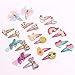 20 Pcs Hair Clips Animal Pattern Print Girls' Metal Snap Hair Clips Hair Barrettes hairpins Hair Accessories for Girl Teens Kids Babies Toddlers Women