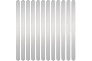 ABBECIAO 25 Pack Aluminum Bracelet Blanks for Metal Stamping and Engraving (14 Ga.) - 3/8" x 6"