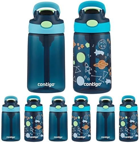 Contigo Aubrey Kids Dinos & Sharks Cleanable Water Bottle with Silicone Straw Spill-Proof Lid Dishwasher Safe 14oz 2-Pack (Pack of 4) Image Contigo Aubrey Kids Dinos & Sharks Cleanable Water Bottle with Silicone Straw Spill-Proof Lid Dishwasher Safe 14oz 2-Pack (Pack of 4) Image