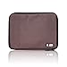 BUBM Universal Cable Organizer Electronics Accessories Case USB Drive Shuttle (Coffee)