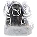 PUMA Men's Basket Classic Metallic Fashion Sneaker, Silver, 10.5 M US