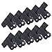 Z ZICOME Matte Black Large Metal Bulldog Clips Paper Clamps for Chip Bags, Photos, Crafts, 2-1/2 Inch, 10 Pack