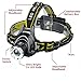 Sh Head Mounted Flashlight 2000 Lumens Ultra Bright Led Headlamp Rechargeable 18650 Batteries, Waterproof, Strobe, Book Nightlight, Zoomable Lightweight For Camping, Hiking, Weather Biking, Kids Ect.