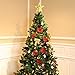 SATINIOR 20 Pieces Glitter Christmas Tree Ornaments Artificial Wedding Christmas Poinsettia Flowers for Festival Decoration (Red)