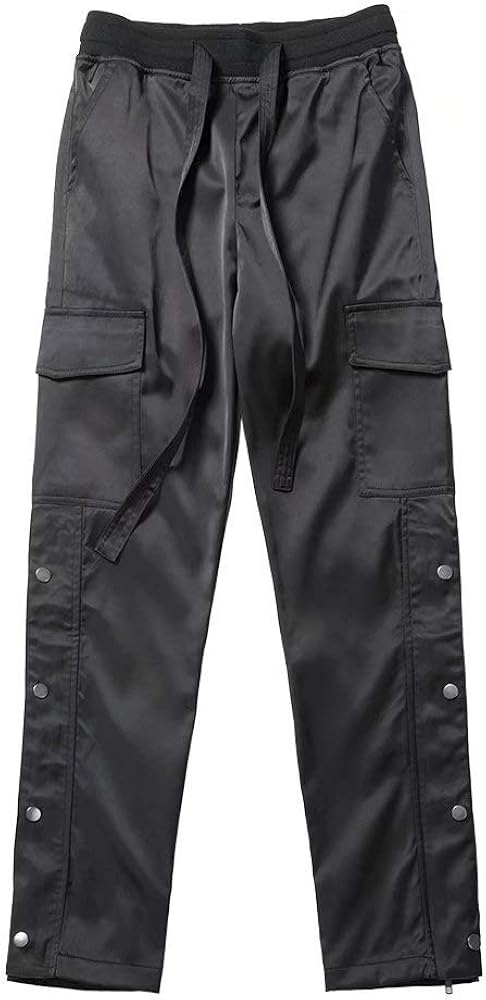 nylon snap cargo pants