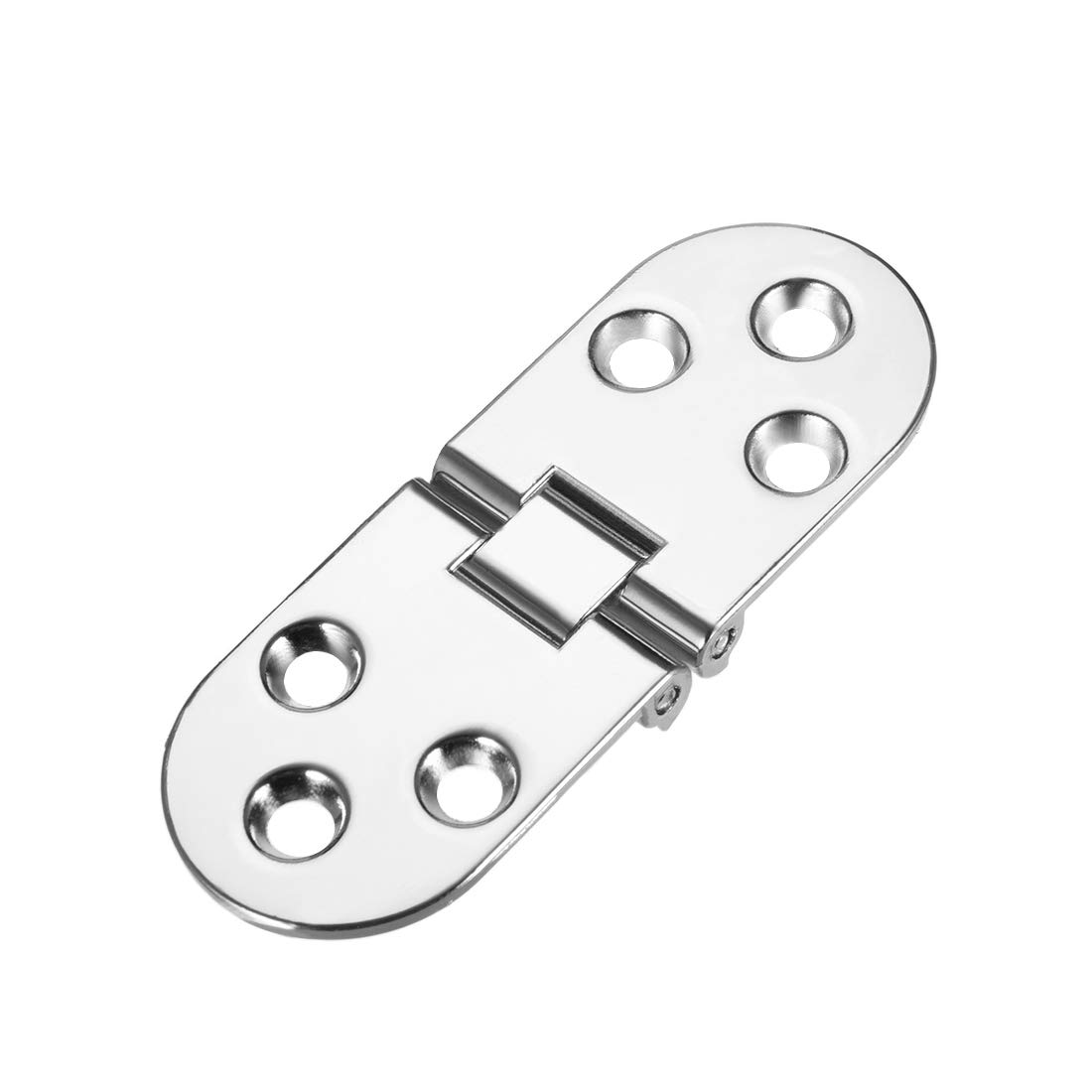 sourcing map 2 Pcs Sewing Aircraft Table Folding Flip Hinge, Zinc Alloy Chrome Plating Finish