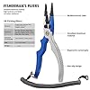 Booms-Fishing-X6-Aluminum-Fishing-Pliers-Resistant-Saltwater-for-Cutting-Braid-Line-and-Remove-Hooks-with-Coiled-Lanyard-and-Belt-Holder-Sheath