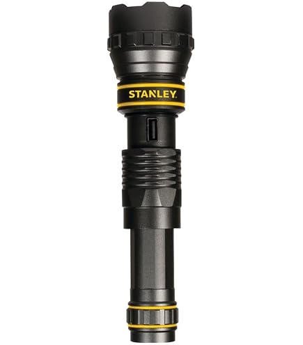 700 lumens led rechargeable flashlight sd700bk s&d leopard STANLEY TL601PS Lumen Lithium Ion with USB Power Charger truspan NFL fans clown Lions' Color:Leaf Upgraded 3200mAh battery delivers