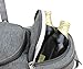 Picnic Basket for 2 Beautiful Insulated Tote Bag Kit Insulated Lunch Tote for Women & Men Picnic Backpack Camping Tableware Set and Waterproof Blanket | Aluminum Frame and Handle | Collapsible Cooler