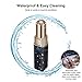 POPPYO Facial Hair Removal for Women, Painless Flawless Hair Remover Ladies Mini Travel Size Hair Trimmer for Peach Fuzz, Chin Cheek Hair, Upper Lip Moustaches, Sideburns, Waterproof, Battery Powered