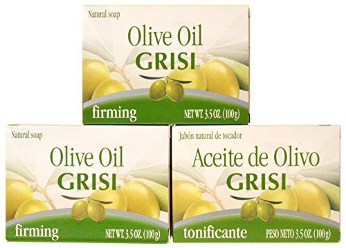3 UNITS MOISTURIZING GENTLE SOFT GRISI OLIVE OIL SOAP - JABON ACEITE DE OLIVO by GRISI OLIVE OIL