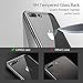 iPhone 7 Plus / 8 Plus Case，Cafele Clear Hybrid Case with Thin Tempered Glass Back Cover and Soft Silicone Rubber Bumper Frame for Apple iPhone 8 Plus / iPhone 7 Plus - Black Frame [Shock Absorption]