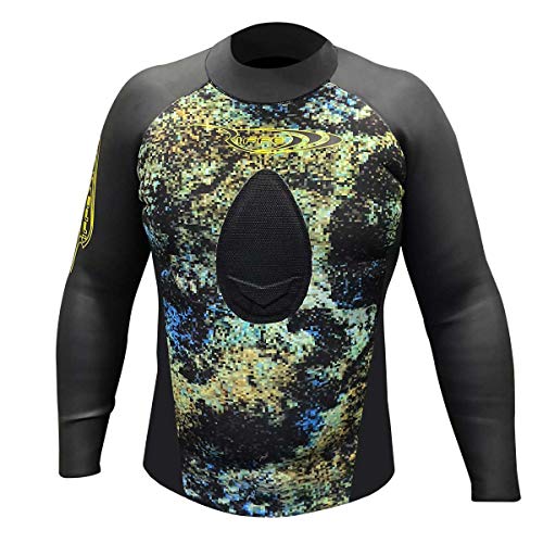 Riffe 3.5 Non Hooded Smooth Skin/Neoprene Wetsuit Top