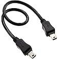 1ft CablesOnline USB 2.0 Mini-B 5-Pin to Mini-B 5-Pin Male/Male Cable, USB2-5501