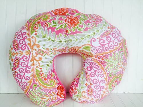 Soren by Angelique Pink Damask Nursing Pillow Cover