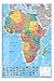 Africa Map Wall Chart Poster Gloss Laminated - 91.5 x 61cms (36 x 24 Inches)