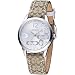 Coach Womens 14501620 Classic Signature Strap Silver Dial Watch