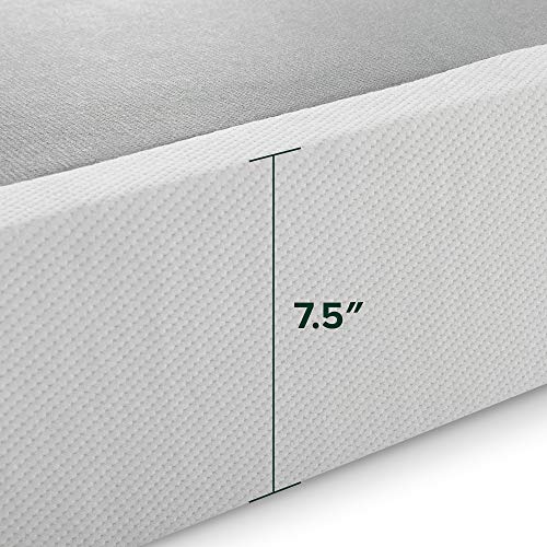 ZINUS No Assembly Metal Box Spring / 7.5 Inch White Mattress Foundation / Sturdy Metal Structure, Split King