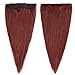 One piece Clip in Hair Extension Human Hair 20'' Dark Auburn #33 On Sale 5 Clips 50g Long Straight Soft Remy Hair Weft Extension Fast Shipping