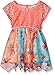 Nannette Girls' Hanky Hem Chiffon Floral Dress with Lace Popover