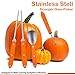 Pumpkin Carving Kit - Heavy Duty Stainless Steel Professional Pumpkin Carving Tools Set for Halloween Jack-O-Lantern