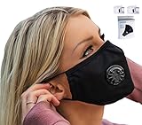 Easy Breathe Pollution Mask Ultra Soft Cotton Adjustable & Reusable With Four N99 Mask Replacement Filters | Anti Pollution N99 Filter Respirator Mouth & Face Mask For Men & Women
