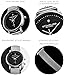 Stuhrling Original Women's Ascot Casatorra Elite Stainless Steel Watch with Diamond (Silver-Black)