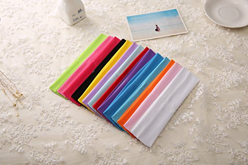 image for Zapire 14pcs Mixed Colors Yoga Sports Headbands for Women - Soft Elast